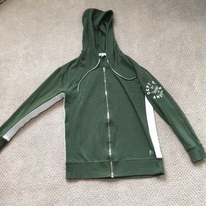 Victoria’s Secret green zip up sweater